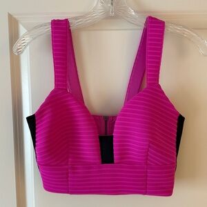 Express Fuchsia and Black Bra Top
